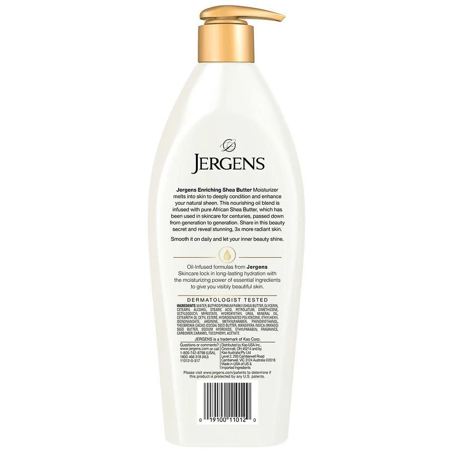 Jergens Shea Butter Hand and Body Lotion, Dry Skin Moisturizer Shea 4
