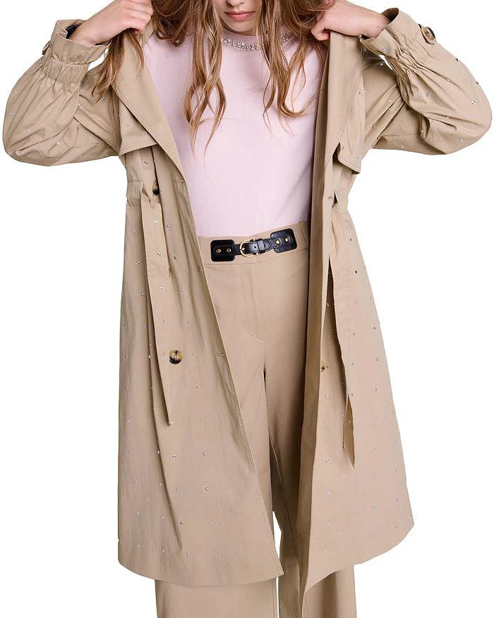 Maje Go Studs Trench Coat 5