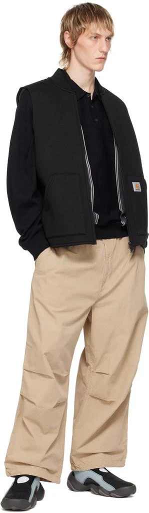 Carhartt WIP Black & Gray Kendricks Polo 4