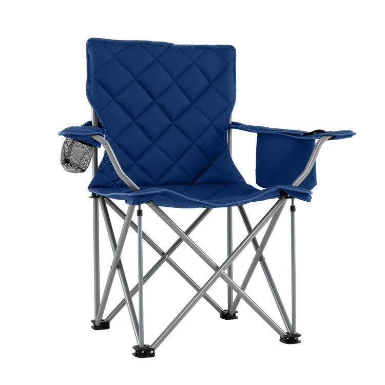 Hivvago Oversized Camping Chairs Outdoor Folding Chair with Cooler Pouch and Cup Holder 7