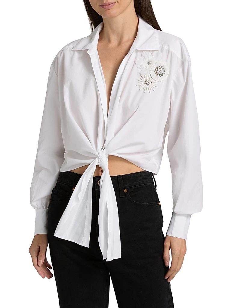 Cinq à Sept Marianna Appliqué Cotton Top 3