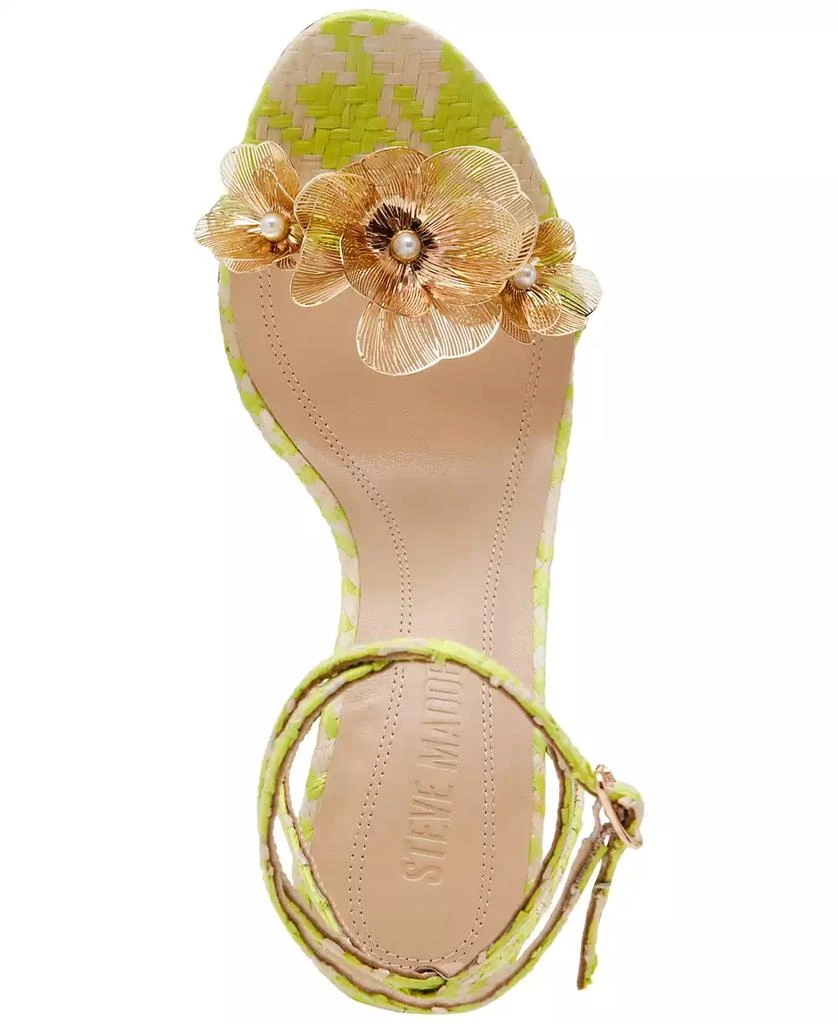 Steve Madden Women's Sheila Floral Embellished Stiletto Sandals 4
