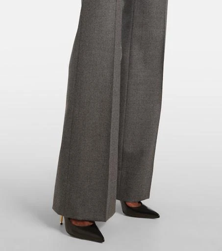 Tom Ford High-rise wool twill bootcut pants 6