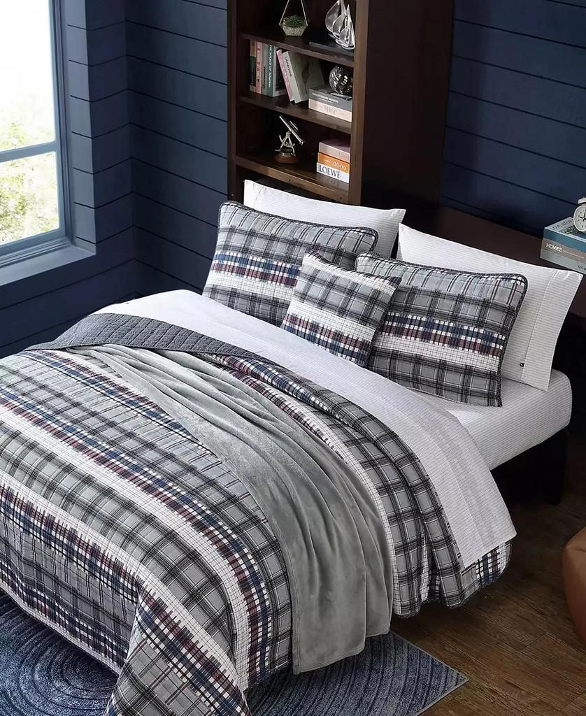 Nautica CLOSEOUT! Marina Cove Cotton Reversible 4 Piece Quilt Set 5