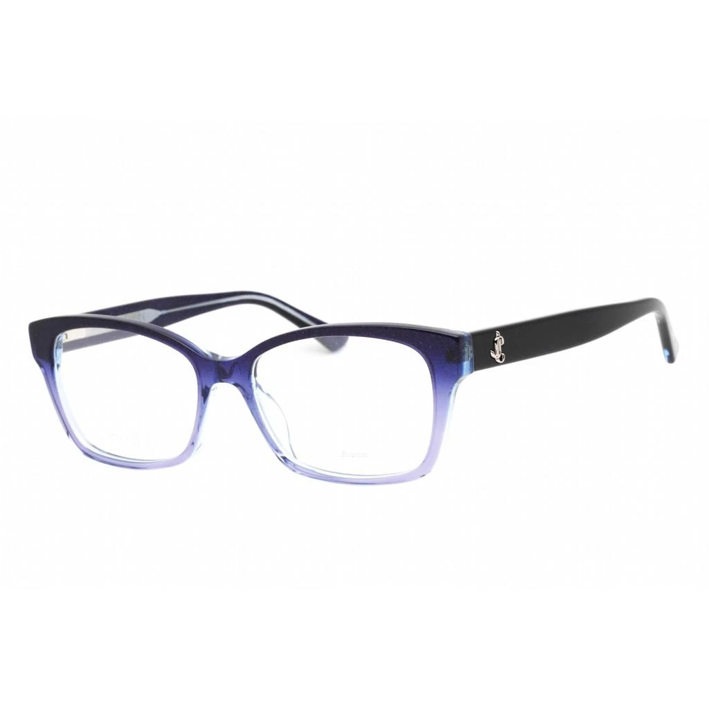Jimmy Choo Jimmy Choo Women's Eyeglasses - Full Rim Cat Eye Glitter Blue Frame | JC270 0DXK 00 1