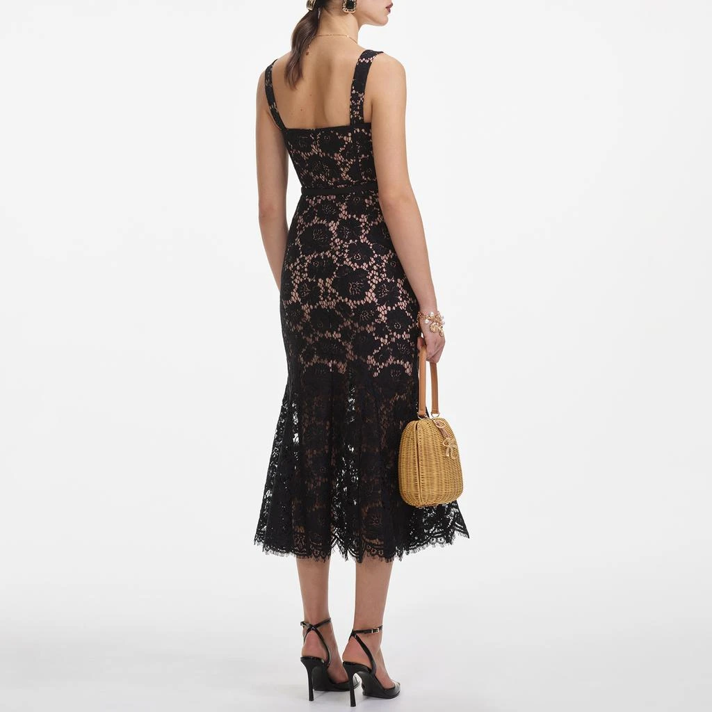 Self Portrait Guipure Lace Midi Dress 3