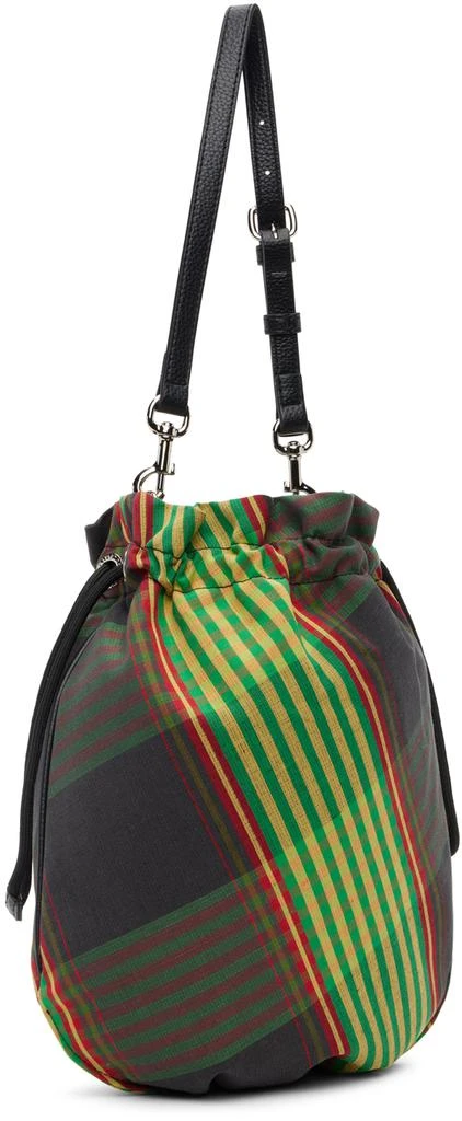Vivienne Westwood Green Canvas Tar Drawstring Pouch 3