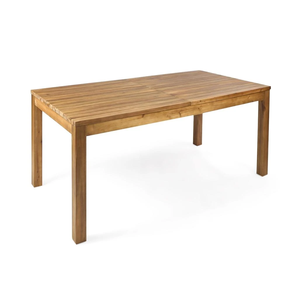 Streamdale Furniture Streamdale Rustic Acacia Expandable Dining Table 3