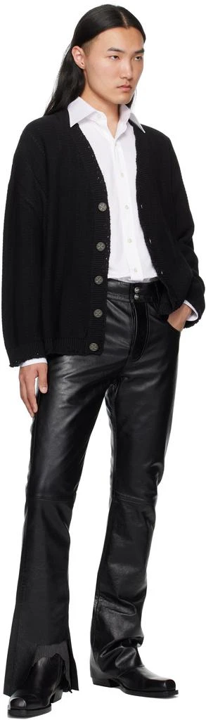Enfants Riches Deprimes Black Long Night Leather Pants 4