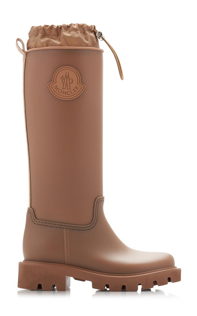 Moncler Moncler - Kickstream Rubber Rain Boots - Brown - IT 37 - Moda Operandi
