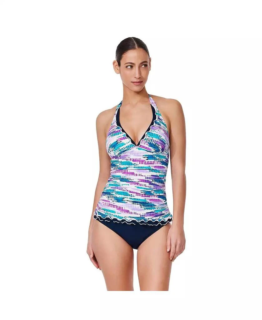 Profile by Gottex Women's Canva Tricolore Halter Tankini Top 1