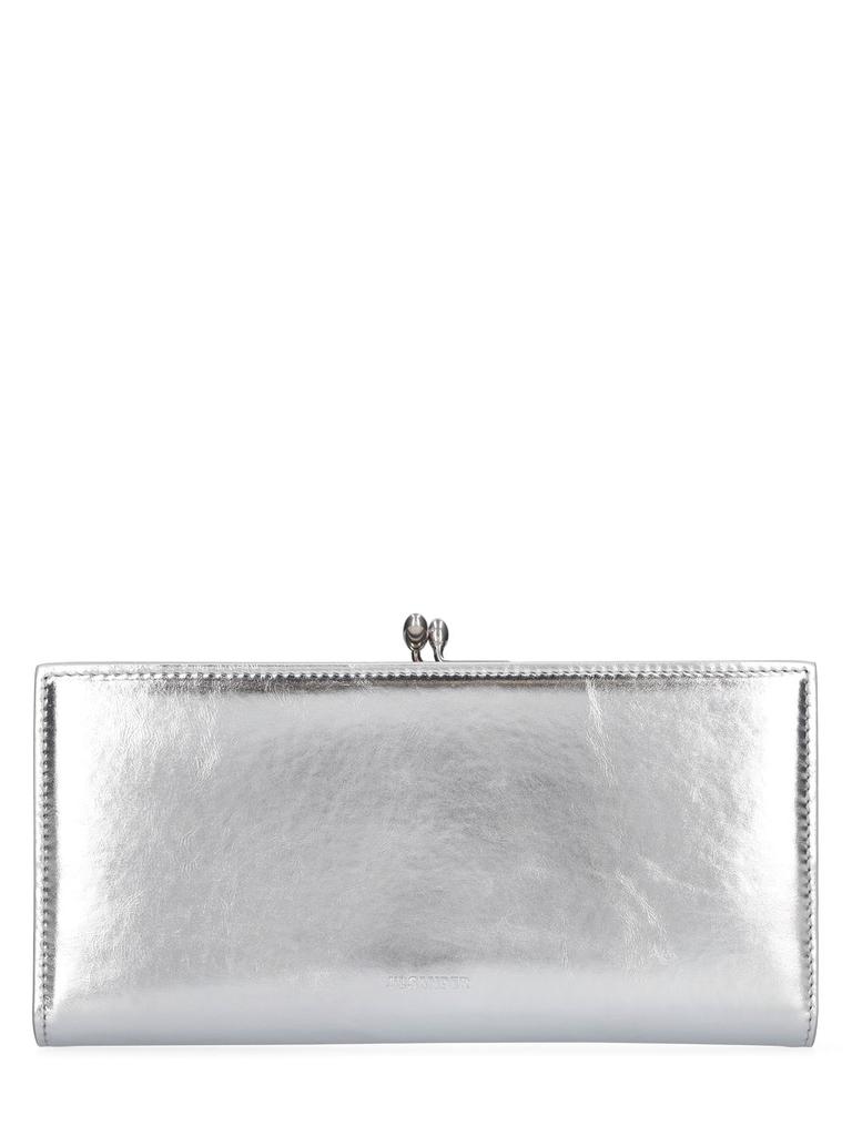 JIL SANDER Medium Goji Metallic Purse Wallet