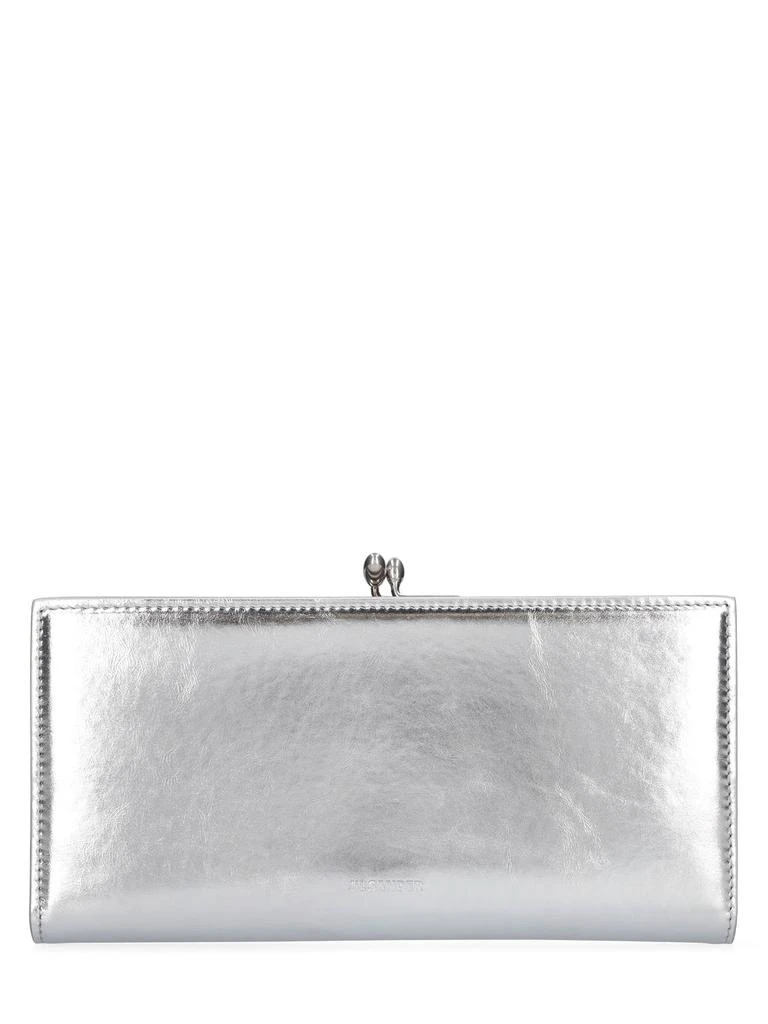 JIL SANDER Medium Goji Metallic Purse Wallet 1