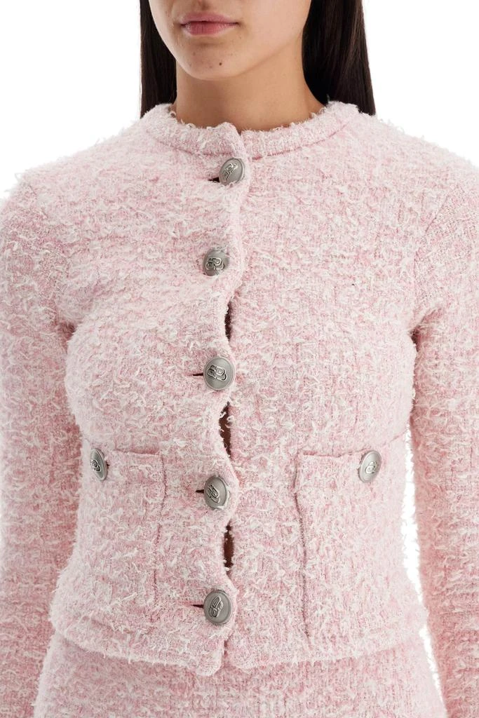 BALENCIAGA 'bicolor tweed cropped jacket' 4