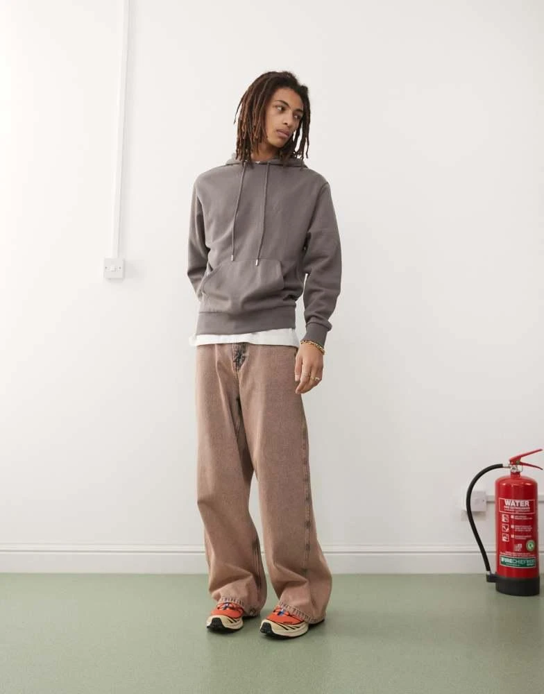 COLLUSION COLLUSION hoodie in charcoal grey 2