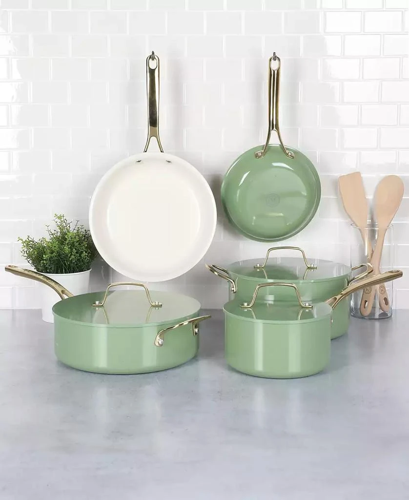 Martha Stewart Premium Ceramic Nonstick Aluminum 10-Pc. Cookware Set, Exclusively at Macy’s 11