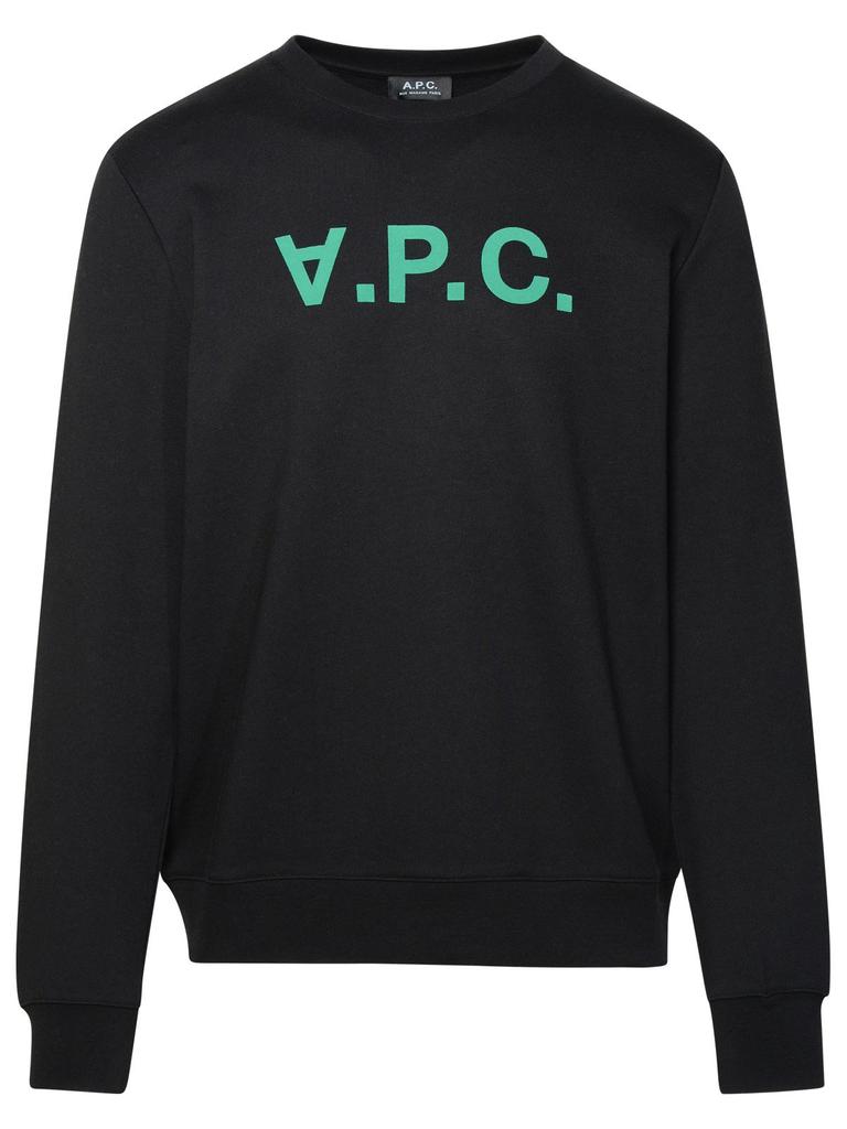 A.P.C. A.P.C. Upside Down Logo Printed Crewneck Sweatshirt