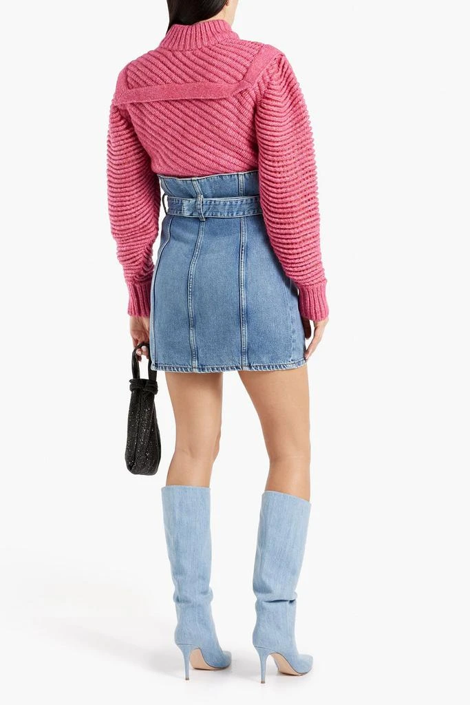 IRO Melay belted denim mini skirt 3