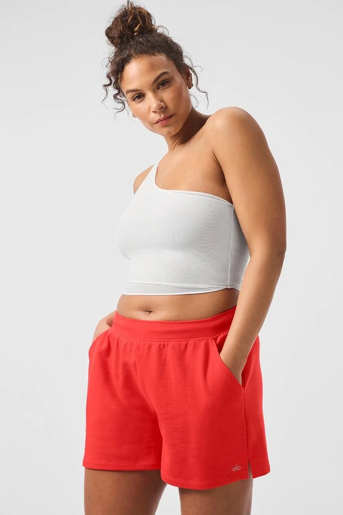Alo Mesh Sheer Illusion Tank - White 9