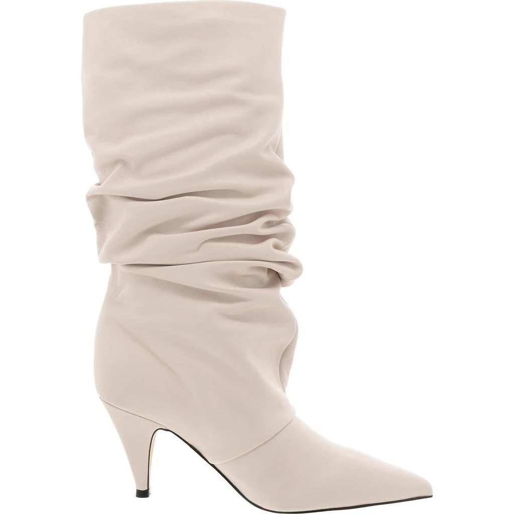 Nine West Primer Womens Leather Slouchy Mid-Calf Boots 2