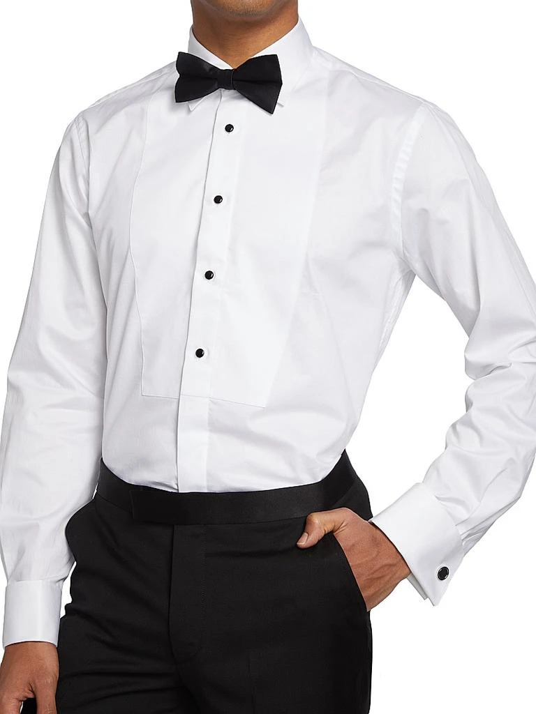 Saks Fifth Avenue COLLECTION Travel Stud Tuxedo Shirt 6