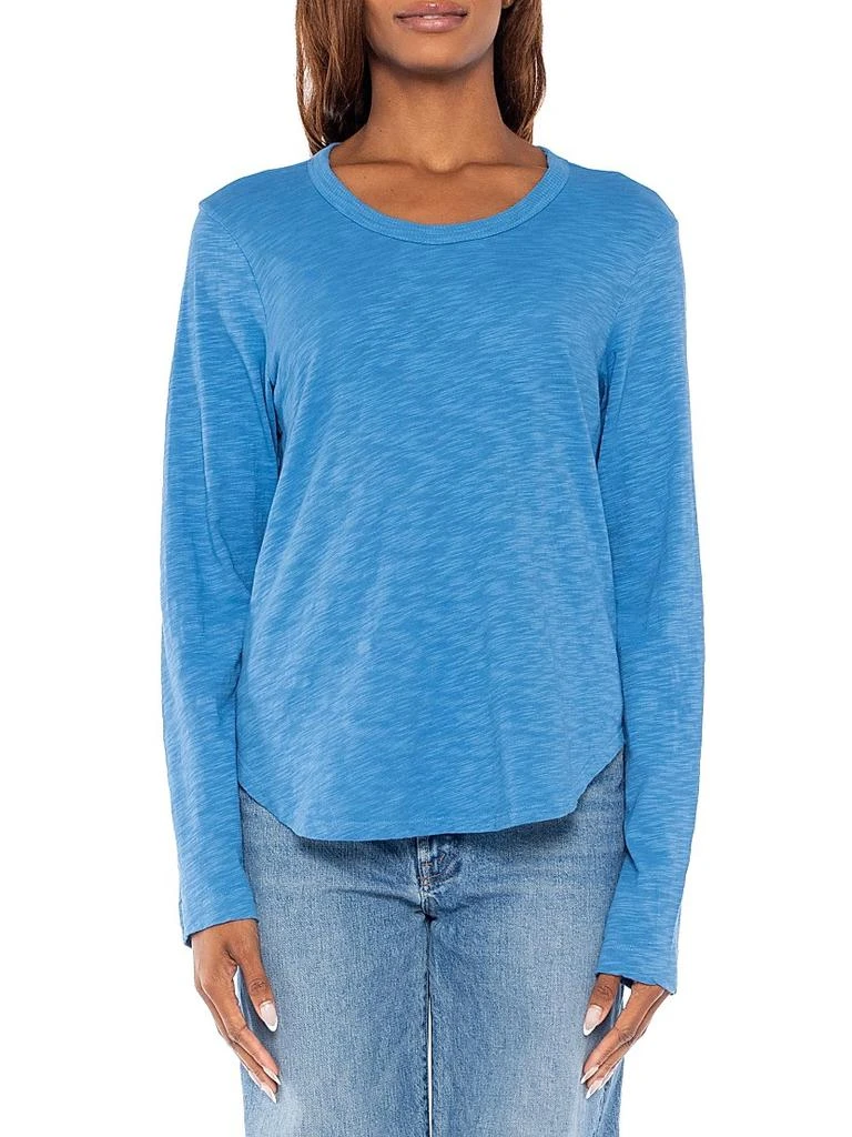 Wilt Shrunken Crew Long Sleeve Shirttail Slub Tee 3