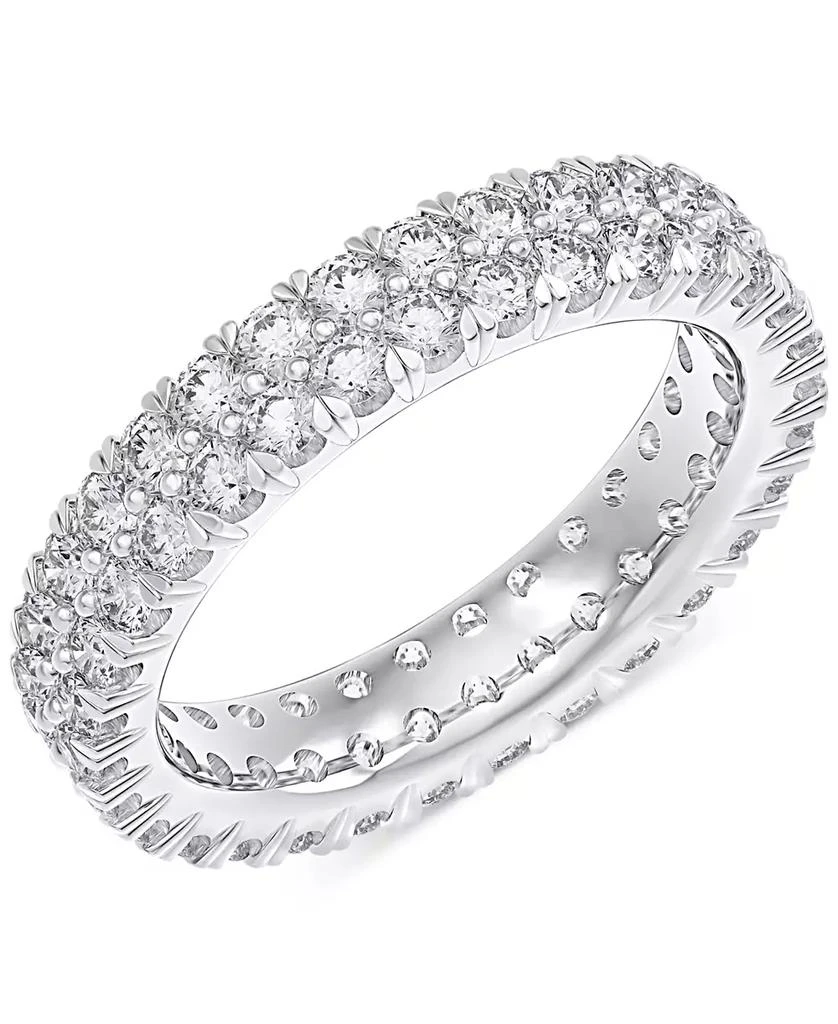 Macy
s Diamond Double Row Eternity Ring (2 ct. t.w.) in Platinum, 14k White Gold, 14k Gold, or 14k Rose Gold