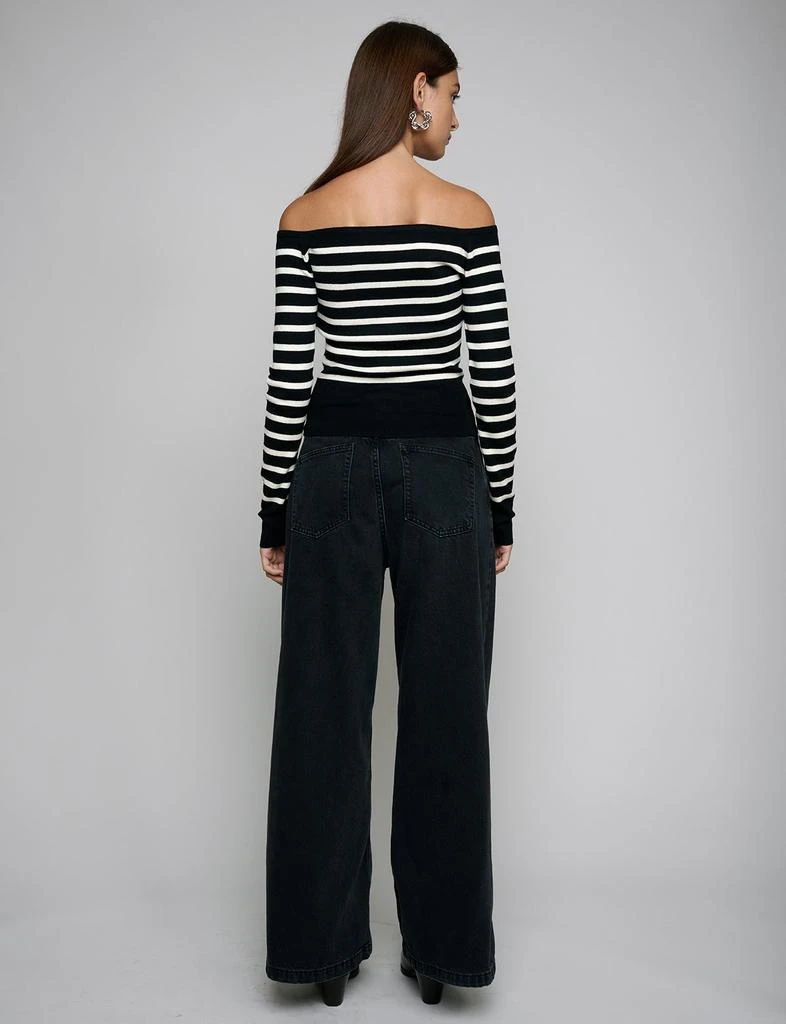 Pixie Market Marcel Stripe Off The Shoulder Top 4