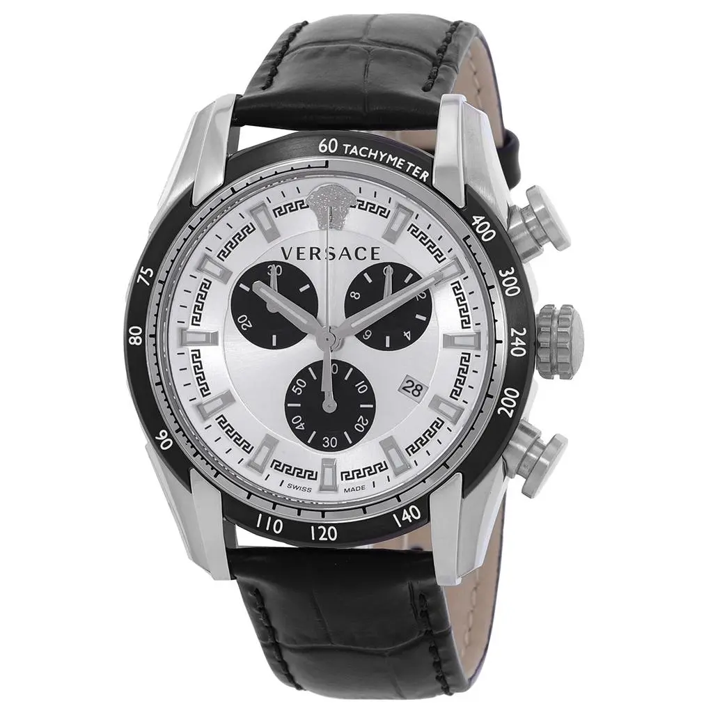 Versace Versace V-Ray Chronograph Quartz Silver Dial Men's Watch VE2I00821