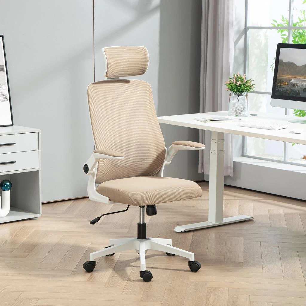 Hivvago Mesh Office Chair with Flip-Up Armrests and Adjustable Lumbar Support 3