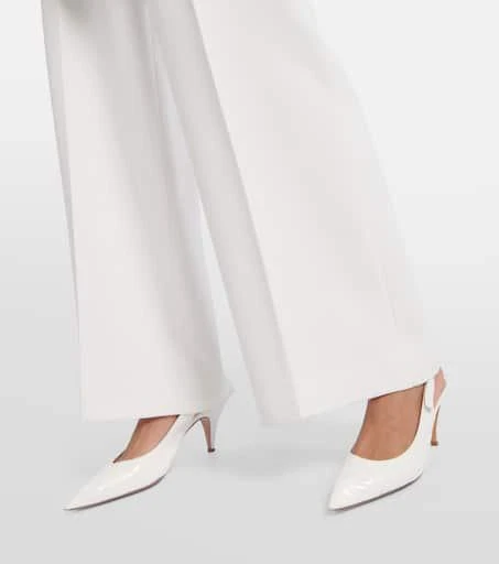 Khaite River leather slingback pumps 4