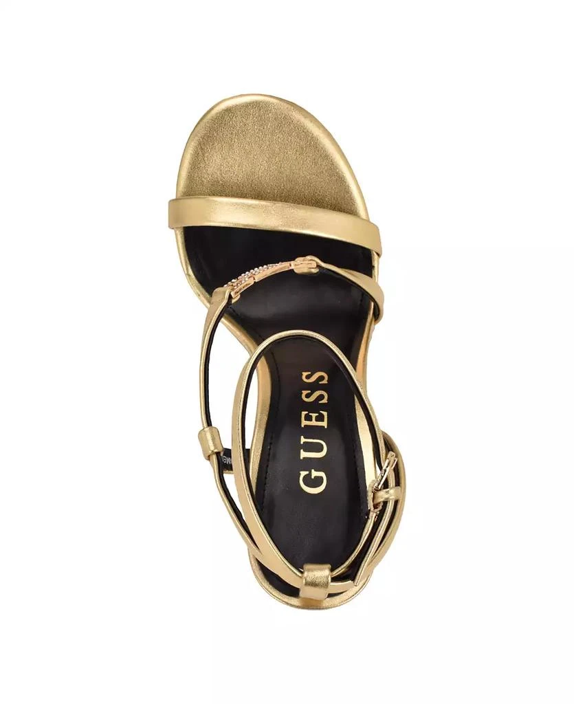 GUESS Women's Lucier Strappy Platform Heel Dress Sandals 4
