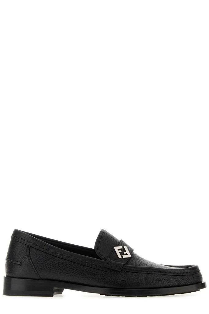 Fendi Fendi FF Plaque Slip-On Loafers 1