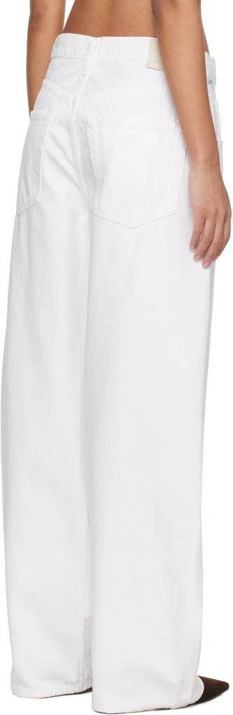 Citizens of Humanity White Brynn Drawstring Jeans 3