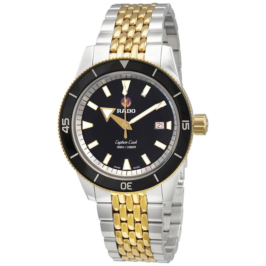 Rado Rado Captain Cook Automatic Black Dial Men's Watch R32138153 1