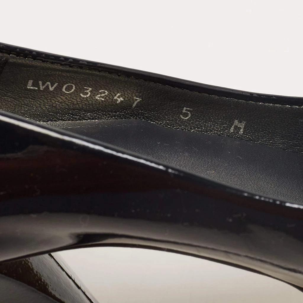 Stuart Weitzman Stuart Weitzman Black Patent Leather Platform Peep Toe Pumps Size 35.5 8