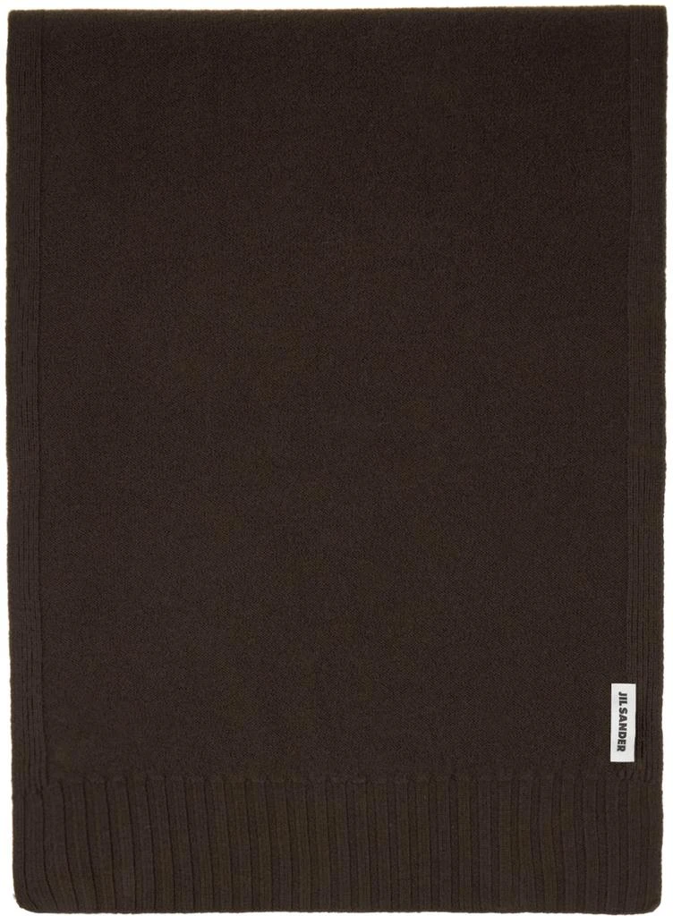 Jil Sander Brown Patch Scarf 2