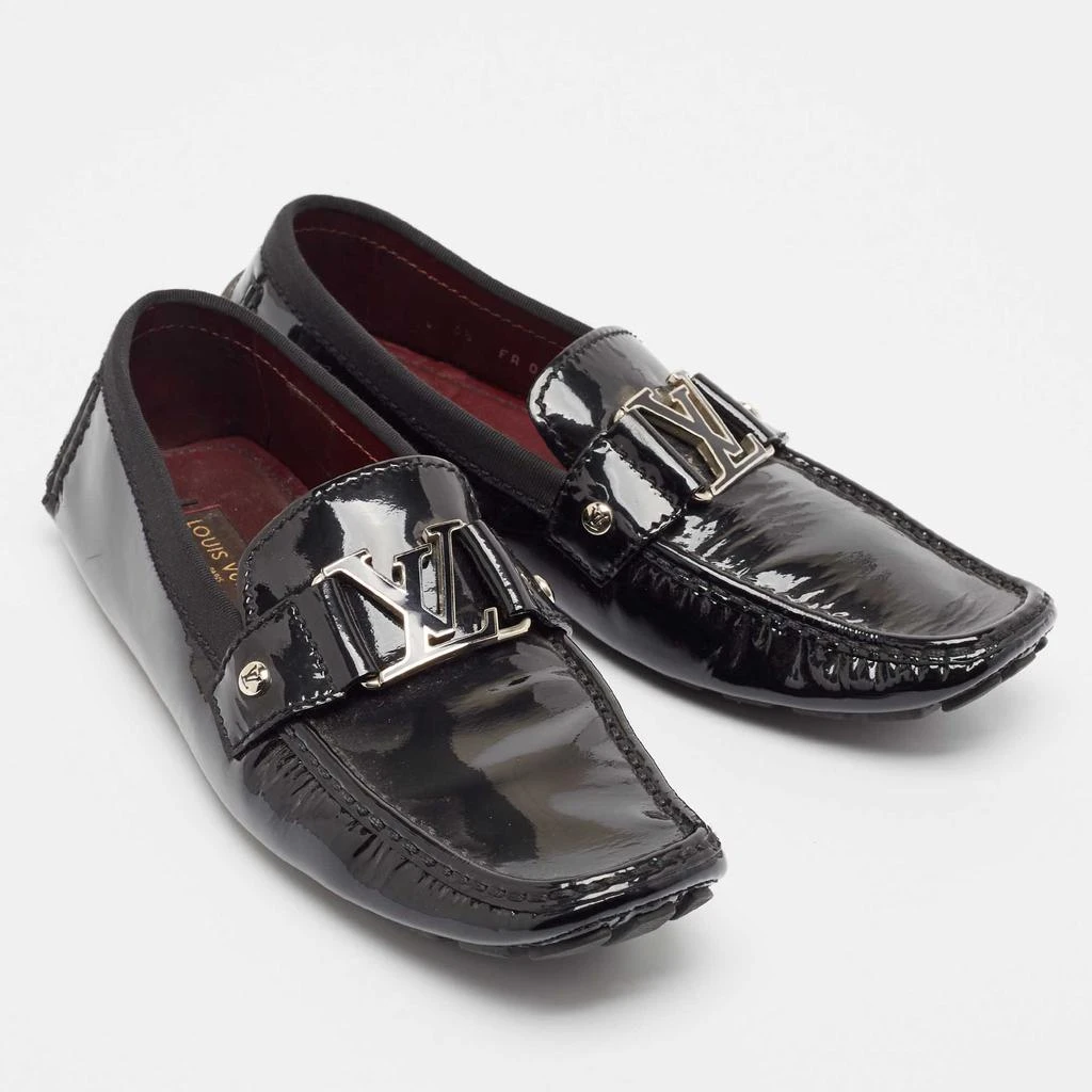Louis Vuitton Louis Vuitton Black Patent Leather Monte Carlo Loafers Size 40.5 4