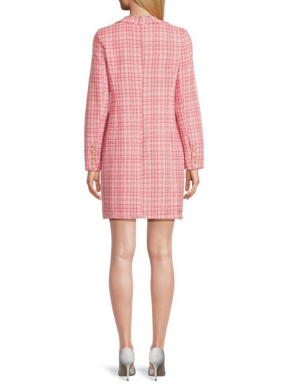 Nannette Checked Sheath Minidress