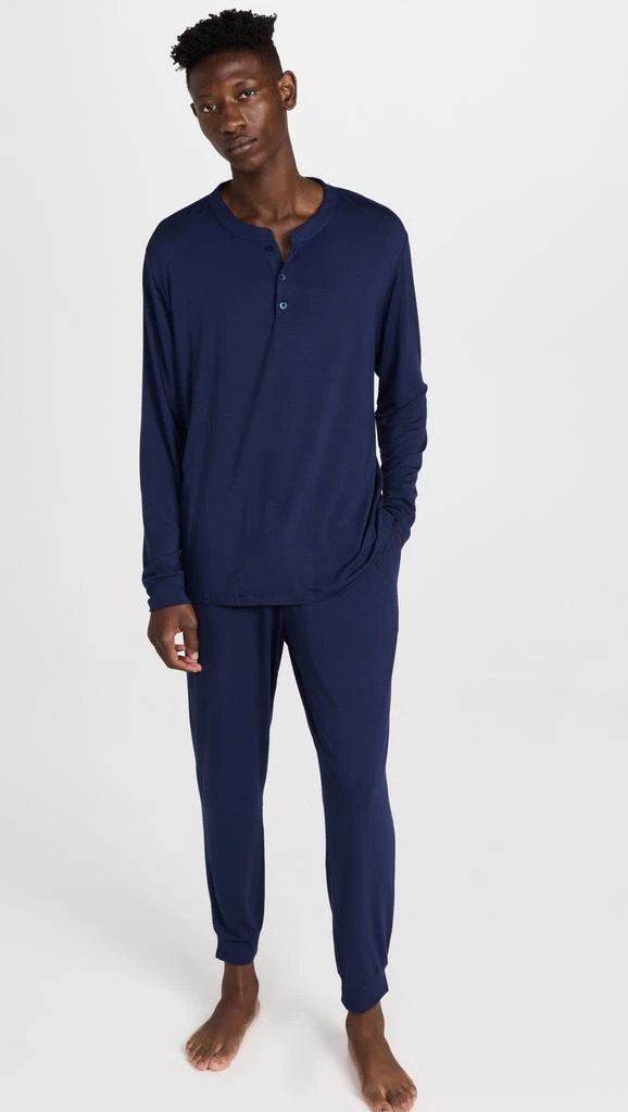 Eberjey Henry Modal Long PJ Set 6