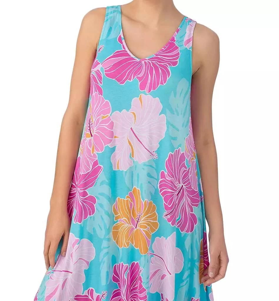 Ellen Tracy Ellen Tracey Women's Sleeveless Handkerchief-Hem Nightgown 4