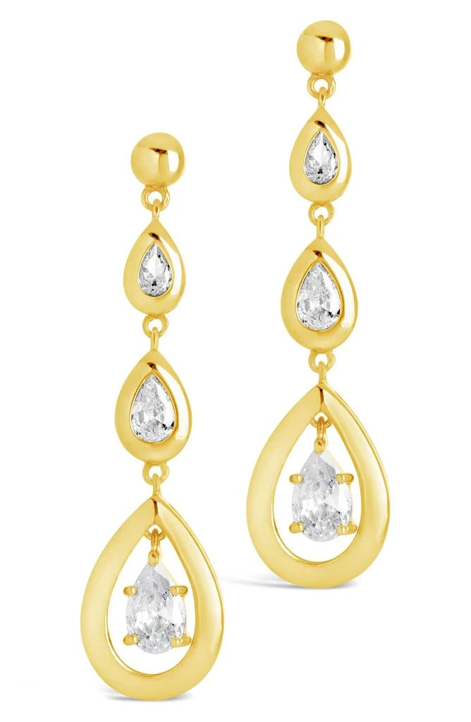 Sterling Forever Zara CZ Drop Earrings 6