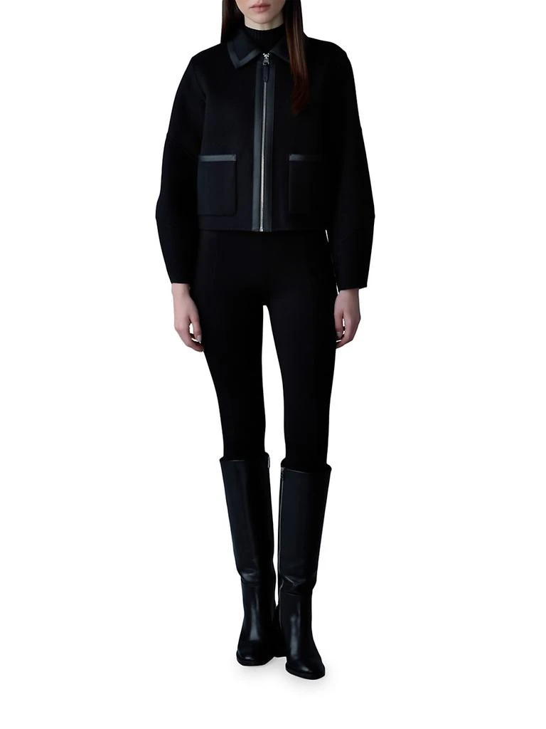 Mackage Solana Wool Balloon-Sleeve Jacket 2