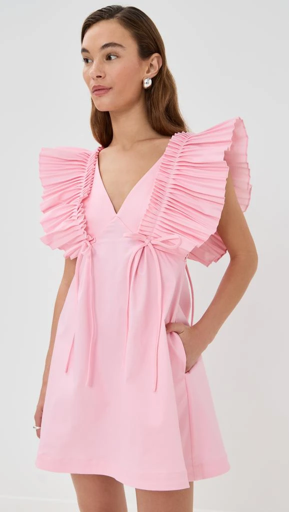 Kika Vargas Francine Dress Pale Pink Cotton 6