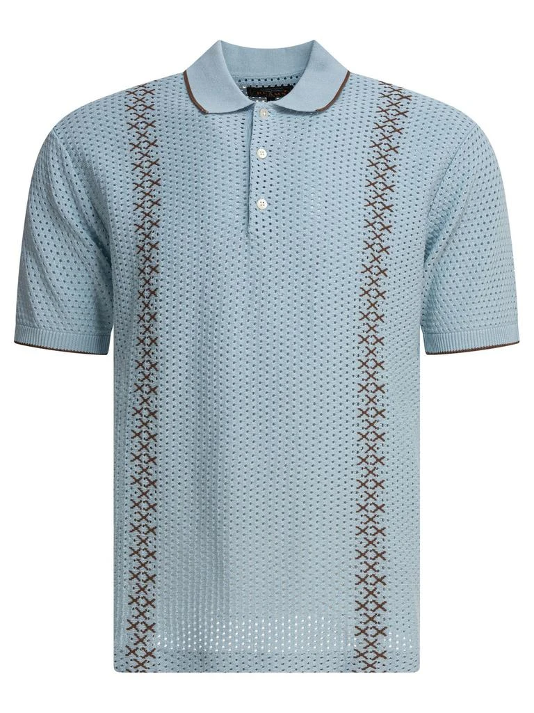 BEAMS PLUS Beams Plus Patterned Polo Shirt 1