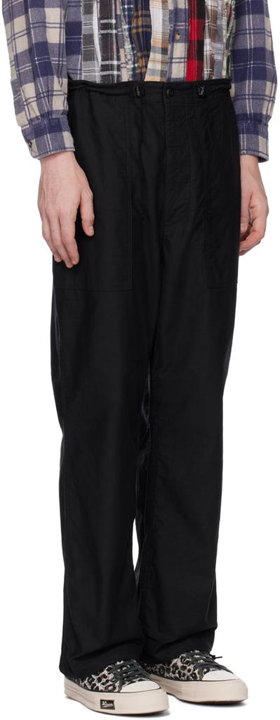 NEEDLES Black String Fatigue Trousers