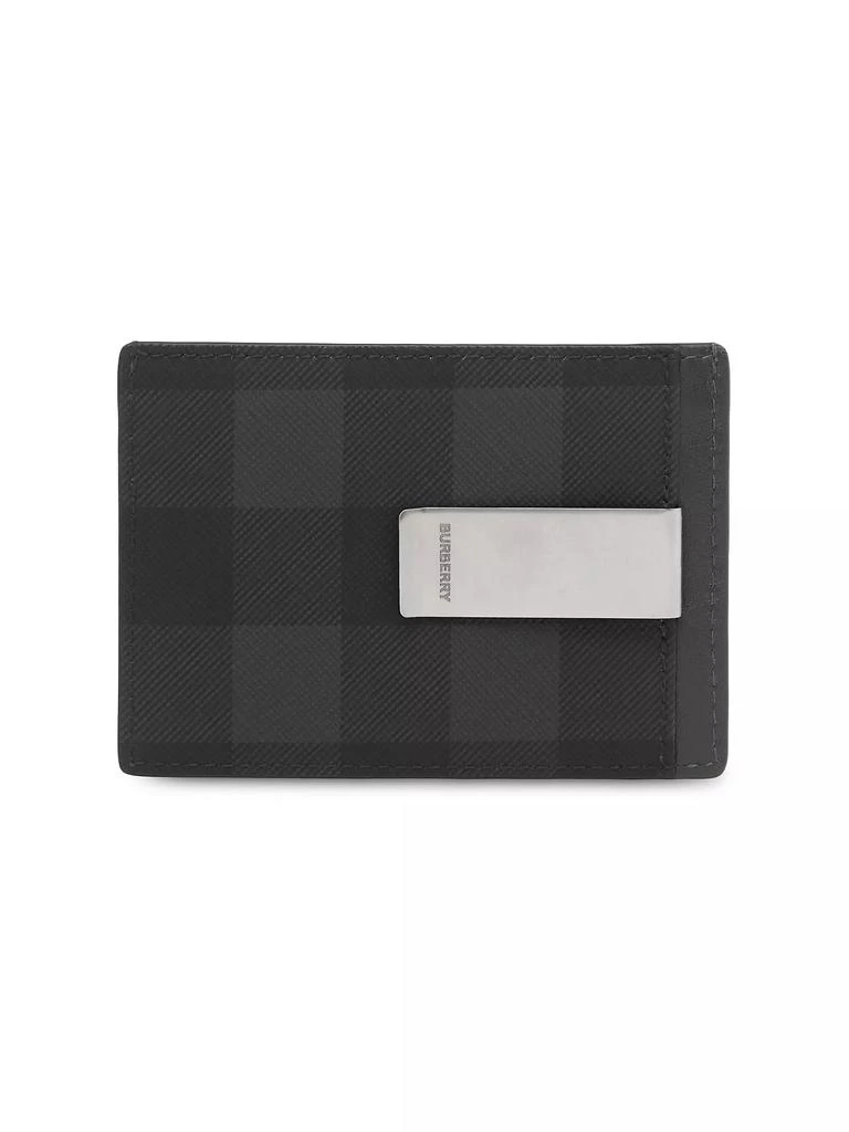 Burberry Chase Check Money Clip Card Holder 3