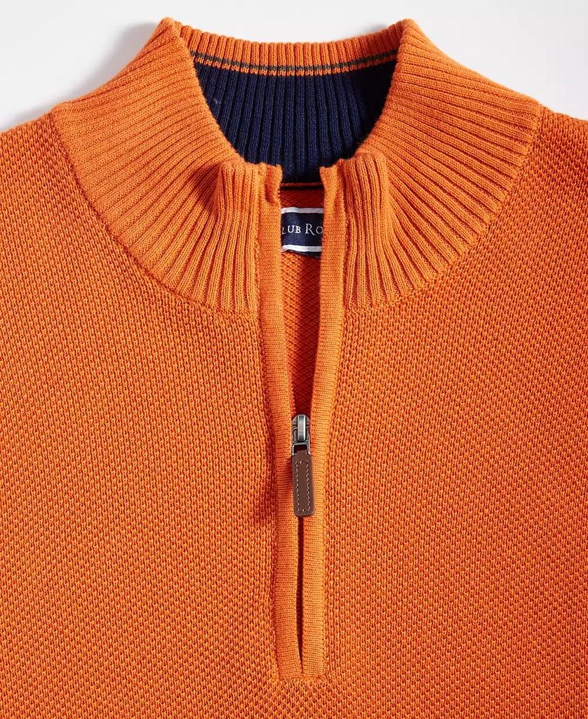 Club Room Men's Quarter-Zip Textured Cotton Sweater, Created for Macy's 3