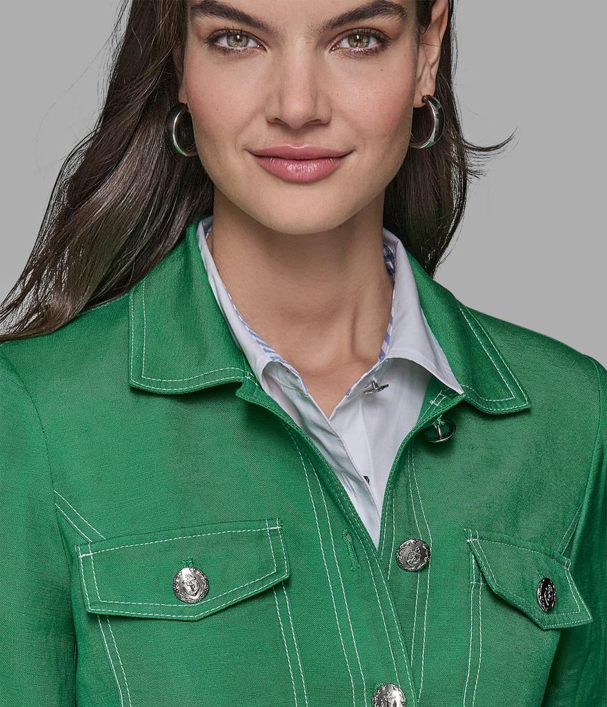 【美品】Karl Lagerfeld　セットアップ　グリーン LINEN BLEND JACKET – On Sale Now with Up to 61% Off