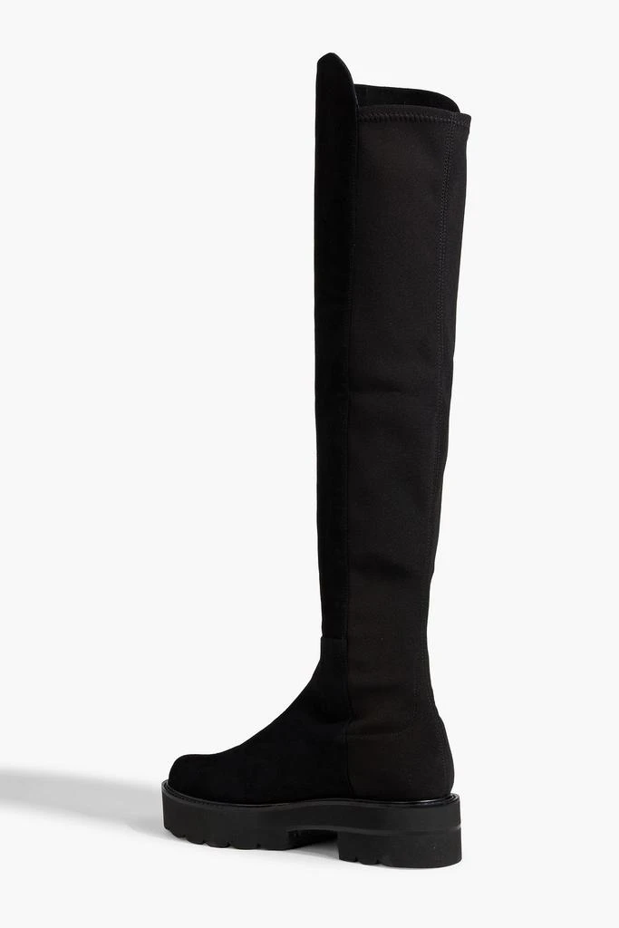 Stuart Weitzman Microstretch and suede over-the-knee boots 3